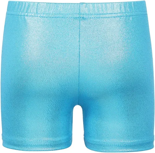 Miniatura 4 de BAOHULU Leotardos de gimnasia para niñas con purpurina y pantalones cortos a juego