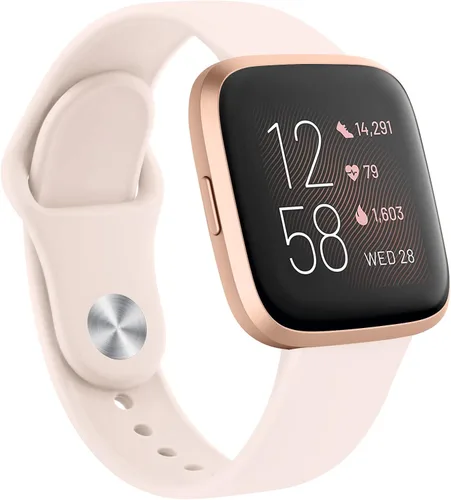 AK Bandas de silicona compatibles con Fitbit Versa 2 / Versa / Lite / SE para mujeres y hombres, correas clásicas suaves de repuesto para reloj