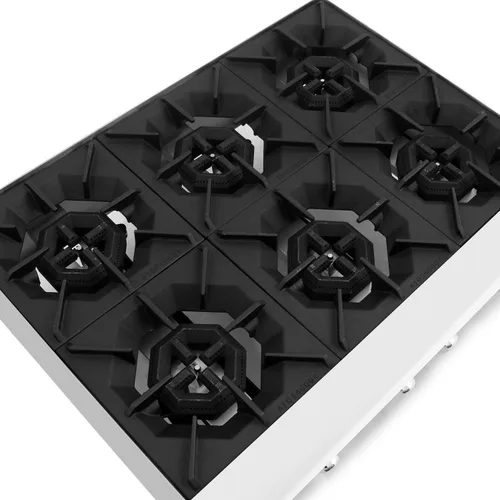 Miniatura 2 de CookRite ATHP-36-6 - Placa caliente comercial para encimera de seis quemadores de propano líquido de 36 pulgadas - 150,000 BTU