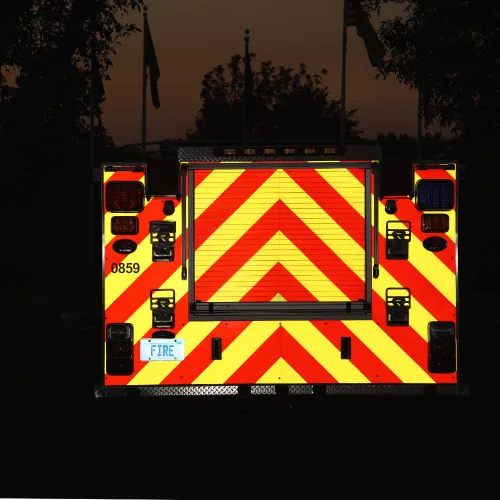 Miniatura 6 de Rollo de cinta reflectante roja 3M de 6" x 75', cinta microprismática de grado diamante 983-72NL para EMS, vehículos de emergencia y vehículos