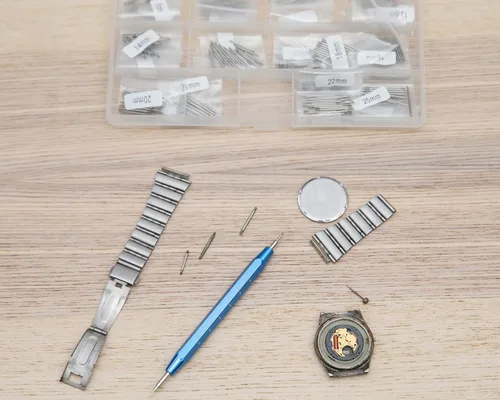 Miniatura 5 de Ginsco 360 unidades de 0.236-0.984 in de diámetro de 0.059 in de acero inoxidable banda de reloj barras de resorte pasadores de enlace con correa