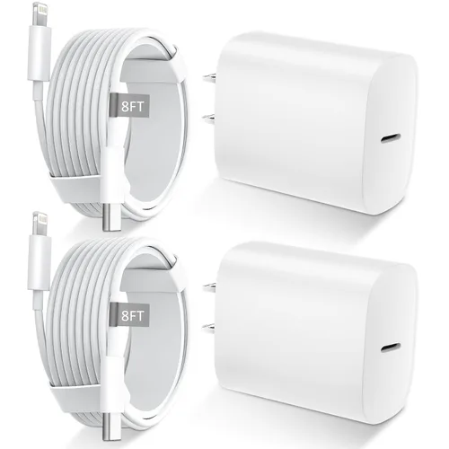 Miniatura 15 de DiHines Cargador rápido para teléfono 14 13 12 11, cable de carga Lightning de 3 pies con bloque de carga USB C de 20 W para teléfono 14/14 Pro