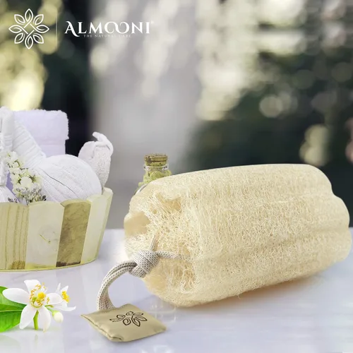 Miniatura 5 de Esponja egipcia natural de primera calidad para ducha y esponjas faciales, esponja exfoliante grande para el cuerpo, pule la piel muerta para una