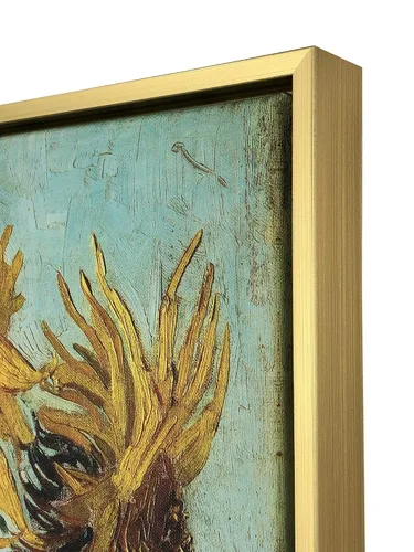 Miniatura 7 de Wieco Art Arte Enmarcado Girasol Lienzo Grande Impresiones Arte de Pared por Vincent Van Gogh Pinturas al Óleo Lienzo Enmarcado Arte de Pared