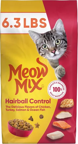 Miniatura 8 de Meow Mix Control de Bolas de Pelo Alimento Seco para Gatos, Bolsa de 3.15 Libras (Paquete de 4)