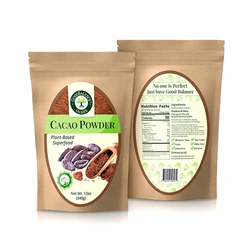 Miniatura 3 de Good Balance Health - Cacao en polvo orgánico Cacao en polvo crudo sin azúcar para hornear, batidos y chocolate caliente Superalimento a base