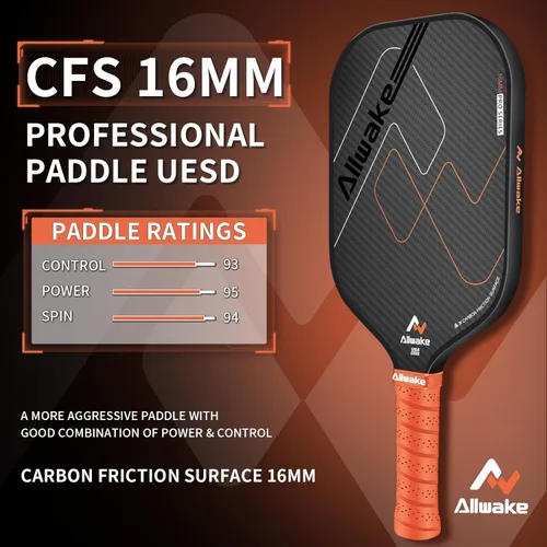 Miniatura 2 de Pickleball Paddles, USAPA Approved, 3k Friction Surface Carbon Fiber Pickleball Paddle, Durable &Lightweight Pickleball Rackets for Adults