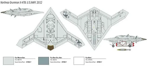 Miniatura 3 de Italeri 1421S: 72 X-47B