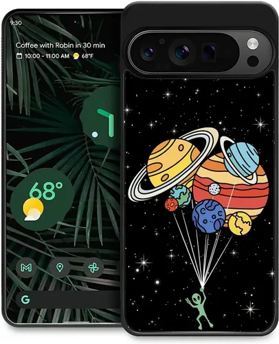 Miniatura 17 de Funda compatible con Google Pixel 4A 5G, sistema solar de globo alienígena, diseño de patrón increíble, a prueba de golpes, antiarañazos, carcasa