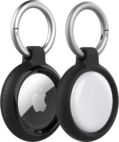 OtterBox Sleek Tracker - Funda para Apple AirTag, color negro, protectora, elegante y con soporte para AirTag