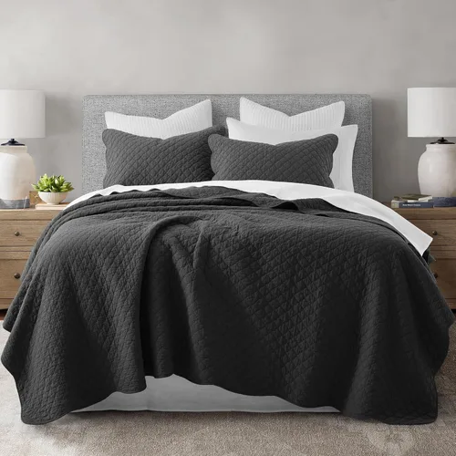 Miniatura 9 de HORIMOTE HOME Colcha de algodón 100% tamaño individual, color beige, suave y ligero, juego de ropa de cama de 2 piezas con borde festoneado