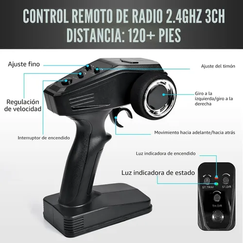 Miniatura 7 de Kolegend 2-en-1 RC Cyber Monster Truck y coche de derrape para adultos, escala 1/18, 4WD, 40KM/H, todo terreno, coche RC rápido con radio de 2.4Ghz
