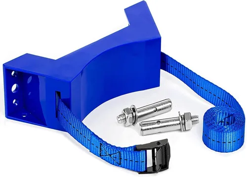 Miniatura 16 de Soporte de pared cilíndrica, soporte de tanque de nitrógeno resistente con tornillos SUS 304 y correa de 59 pulgadas compatible con 4 a 12 pulgadas