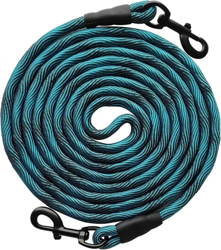 Miniatura 17 de BTINESFUL Correa de Amarre para Perro, Cuerda de Control Correa de Cuerda Larga, 8ft 12ft 20ft 30ft 50ft 75ft Correa para Perros de Patio - Perros