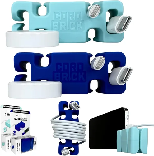 Miniatura 10 de CordBrick Rellenos para Calcetines para Adultos Gestión de Cables Soporte de Cable con Peso Envoltorio de Cable Soporte para Teléfono - Organizador