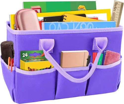 Miniatura 9 de ZKOO Organizador de Almacenamiento de Suministros de Arte Caddy, Bolsas de Transporte para Manualidades con Bolsillos para Organización de Álbumes