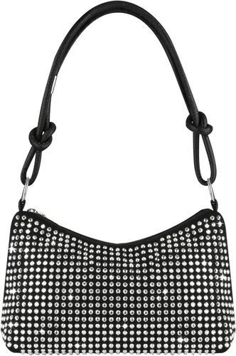 Bolso de mano para mujer, bolso hobo brillante, bolso de hombro con diamantes de imitación, bolso cruzado brillante, elegante bolso de mano para