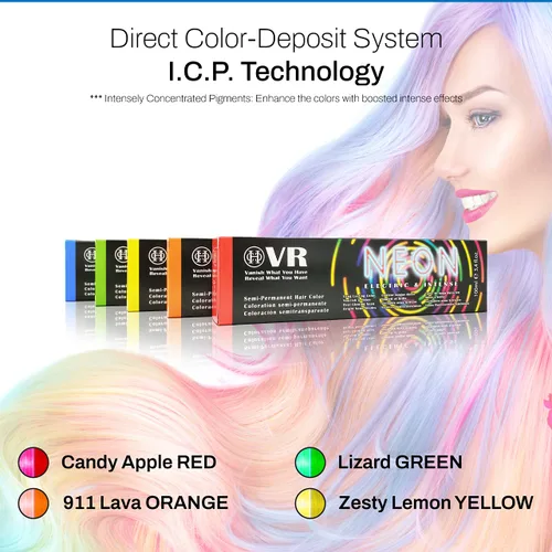 Miniatura 4 de Cocohoney VR - Tinte semipermanente para el cabello, vegano, sin crueldad animal, tonos brillantes de larga duración, nutritivo y brillante