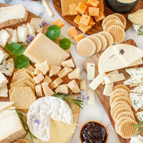 Miniatura 3 de igourmet 8.5 libras de tesoros de queso gourmet de lujo y aperitivos en caja de regalo, relleno de quesos gourmet, trufas y otras especialidades