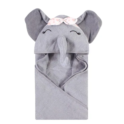 Miniatura 65 de Hudson Baby Toalla unisex de algodón con capucha con cara de animal para bebé, abeja amarilla, talla única Amarillo Bee