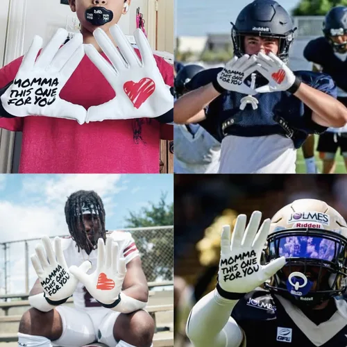 Miniatura 3 de SLEEFS Guantes receptores de fútbol [1 par] – Antideslizantes, agarre de silicona pegajosa – Tallas para jóvenes y adultos