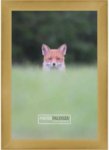Miniatura 13 de Poster Palooza Marco de fotos cuadrado de madera dorado contemporáneo de 3 x 3 pulgadas con plexiglás acrílico UV, respaldo de tablero de espuma