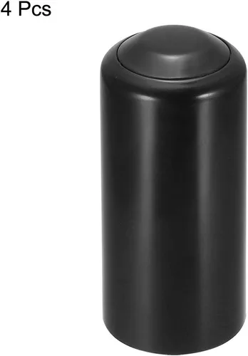 Miniatura 3 de uxcell Tapa de batería Mic Batería Tornillo en Tapa Tapa Tapa Negro 4 Piezas