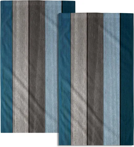 Miniatura 39 de Winter Trees - Juego de 2 toallas de mano de 28 x 14 pulgadas, diseño de árbol de pino de nieve, color beige, absorbente, de microfibra, para baño