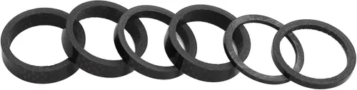 Miniatura 8 de Juego de espaciadores de auriculares de bicicleta de carretera, espaciador de auriculares de bicicleta livianos antidesgaste DIY fibra de carbono