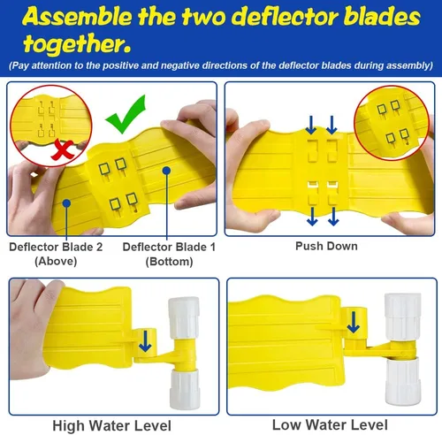 Miniatura 5 de Skimmer para superficie de piscina, desnatador de desechos de plástico, manos libres, funciona con la mayoría de los sistemas de skimmer en piscinas