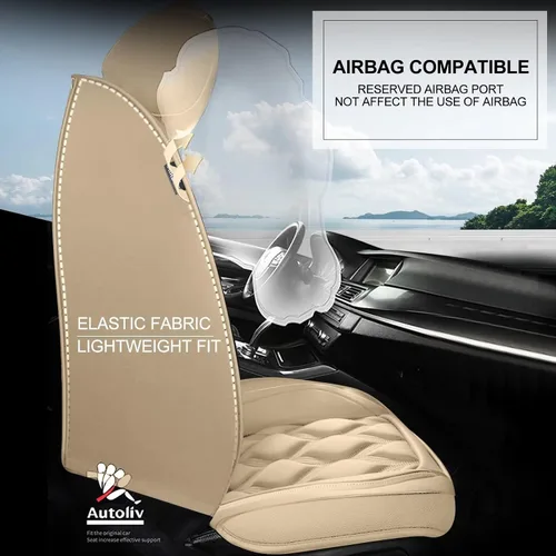 Miniatura 4 de AOMSAZTO Funda de Asiento de Coche 2 Asientos Delanteros Compatible con Subaru Forester 1998-2025 2026, Protector de Asiento de Coche de Cuero