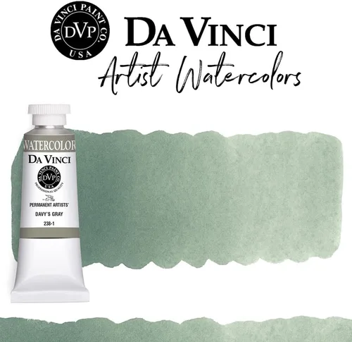 Miniatura 76 de DA VINCI PAINTS Pintura Acuarela Profesional para Artistas, Alizarin Crimson (Quinacridone), 37ml Índigo