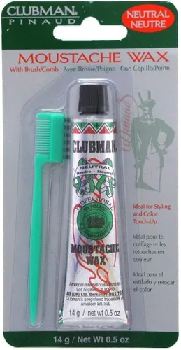 Miniatura 15 de Clubman Paquete colgante de cera para bigote negro 0.5 oz x 3 paquetes
