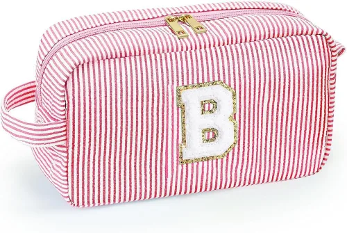Miniatura 7 de Bonita bolsa grande de cosméticos de viaje, neceser con cremallera, bolsa de almacenamiento de maquillaje, bolsa de viaje, fiesta, boda, artículos