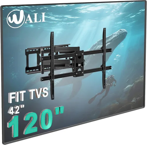 Miniatura 9 de WALI - Soporte de pared para TV de movimiento completo para televisores de 32–70 pulgadas – Montura de doble articulación con giro, inclinación