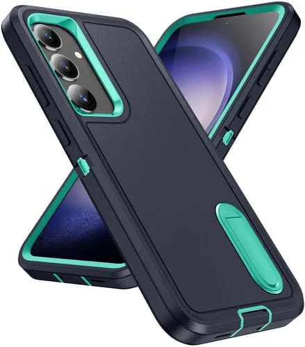 Miniatura 23 de IDweel Funda para Galaxy S22, para Galaxy S22 con soporte, protección resistente a prueba de golpes, antiarañazos, funda dura de estudio para Galaxy