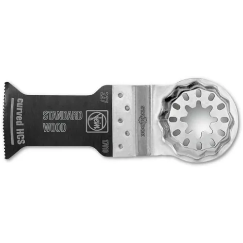 Fein Starlock 6350222727260 - Hoja de sierra curvada estándar E-Cut, corte de precisión para madera, paneles de yeso y plásticos con dientes