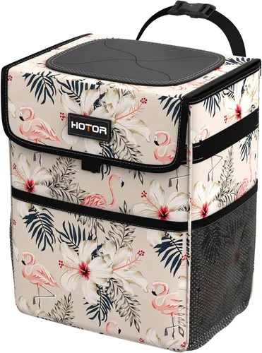HOTOR Basurero para automóvil: organizador de automóvil a prueba de fugas y bolsa de almacenamiento para la parte trasera/delantera/consola de