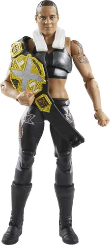 Mattel WWE Shayna Baszler Fan TakeOver - Figura de acción Elite de 6 pulgadas con equipo y accesorios votados por los fanáticos, regalo