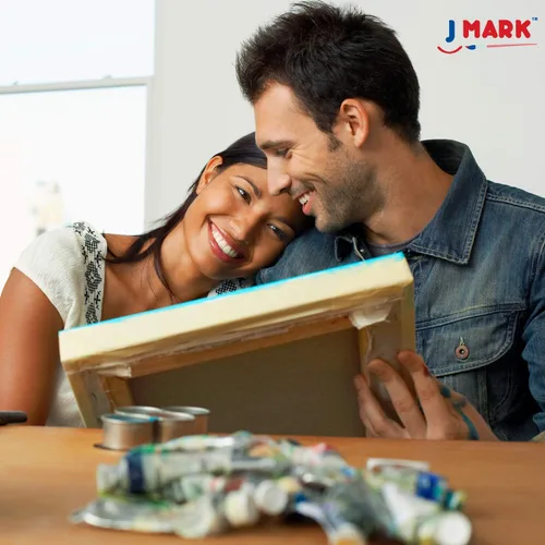 Miniatura 7 de J MARK Kit de pintura para adultos, juego de pintura y lienzo, juego de pintura acrílica y acuarela, juegos de arte