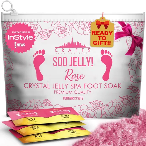 Crafts And The City SOO Jelly - Paquetes de pedicura para pies - Gel de pedicura para pies - Gel de pedicura para pies - Gel de pedicura para pies