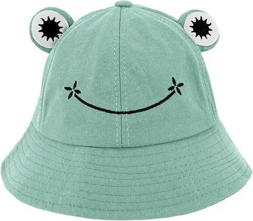 Miniatura 13 de Haoohu Gorra de algodón para adultos, diseño de rana, sombrero de sol para fiesta de disfraces Caqui claro
