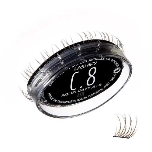 Miniatura 25 de Lashify Curl - Extensiones de pestañas Gossamer DIY de 0.394 pulgadas, color negro, pestañas postizas fáciles para un aspecto natural