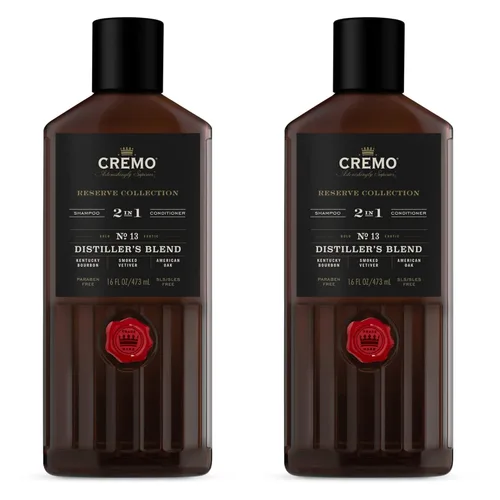 Miniatura 9 de Cremo Bourbon & Oak Barber Grade Champú y acondicionador 2 en 1, 16 onzas líquidas (paquete de 2) - Una sofisticada mezcla de especias