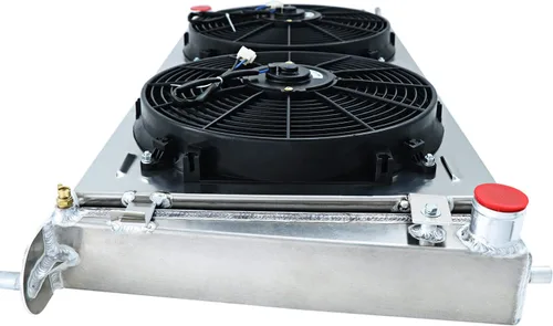 Miniatura 5 de Radiador para Ford F150 F250 F350 Expedition 4.2 5.4L 4.6L V8, 4 L 4.6L V8, 4 filas de aluminio con núcleo de 4 filas + cubierta / ventilador + kit