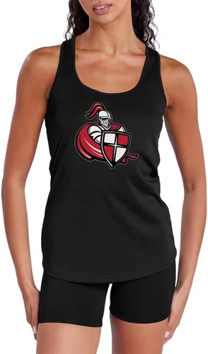 Miniatura 27 de Camiseta deportiva sin mangas oficial de NCAA Collegiate para mujer, con espalda cruzada, colección con logotipo primario