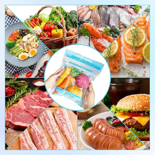 Miniatura 6 de 20 bolsas de vapor para microondas, bolsas de cocción al vapor con cremallera para verduras, patatas, mariscos, carne, verduras y alimentos