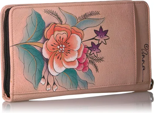 Miniatura 2 de Anna by Anuschka Women's Hand-Painted Genuine Leather Clutch Wallet