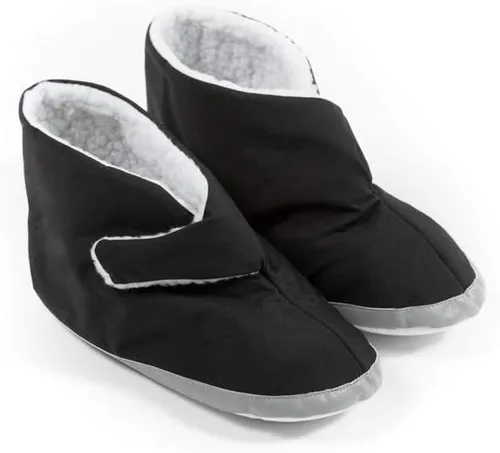 Miniatura 11 de Comfort Finds Botas de edema para hombre, extra anchas y espaciosas, para pies hinchados, suaves y ajustables para piel sensible y alivio de pies