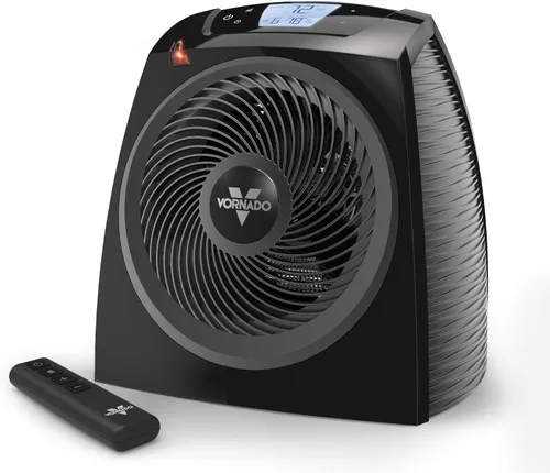 Vornado TAVH10 (2025) Calentador de espacio con control remoto para el hogar, opción solo ventilador, pantalla digital con termostato ajustable,